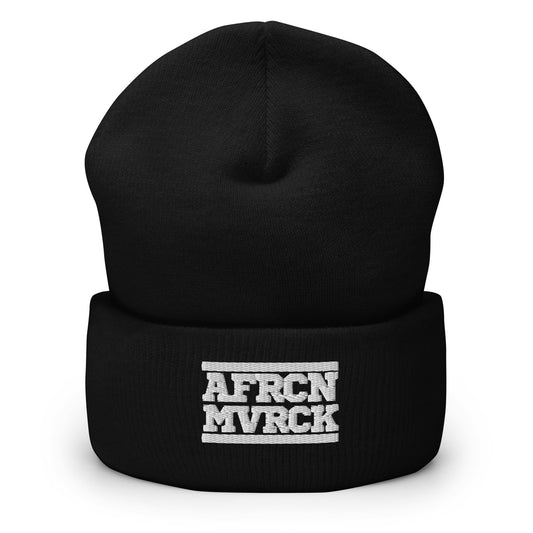 AFRCN MVRCK Cuffed Beanie - Black & White