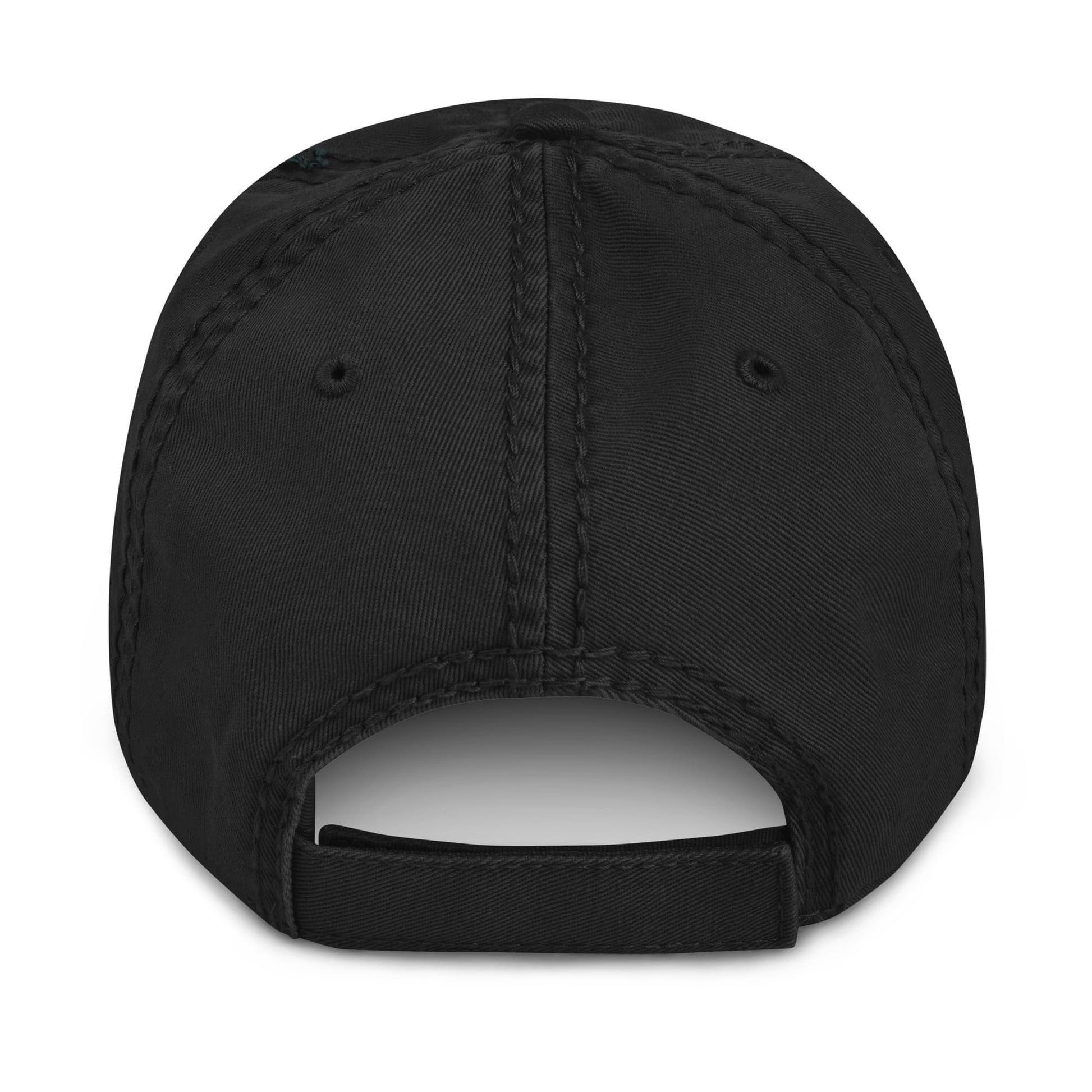 AFRCN MVRCK Distressed Dad Hat - Black & White 2