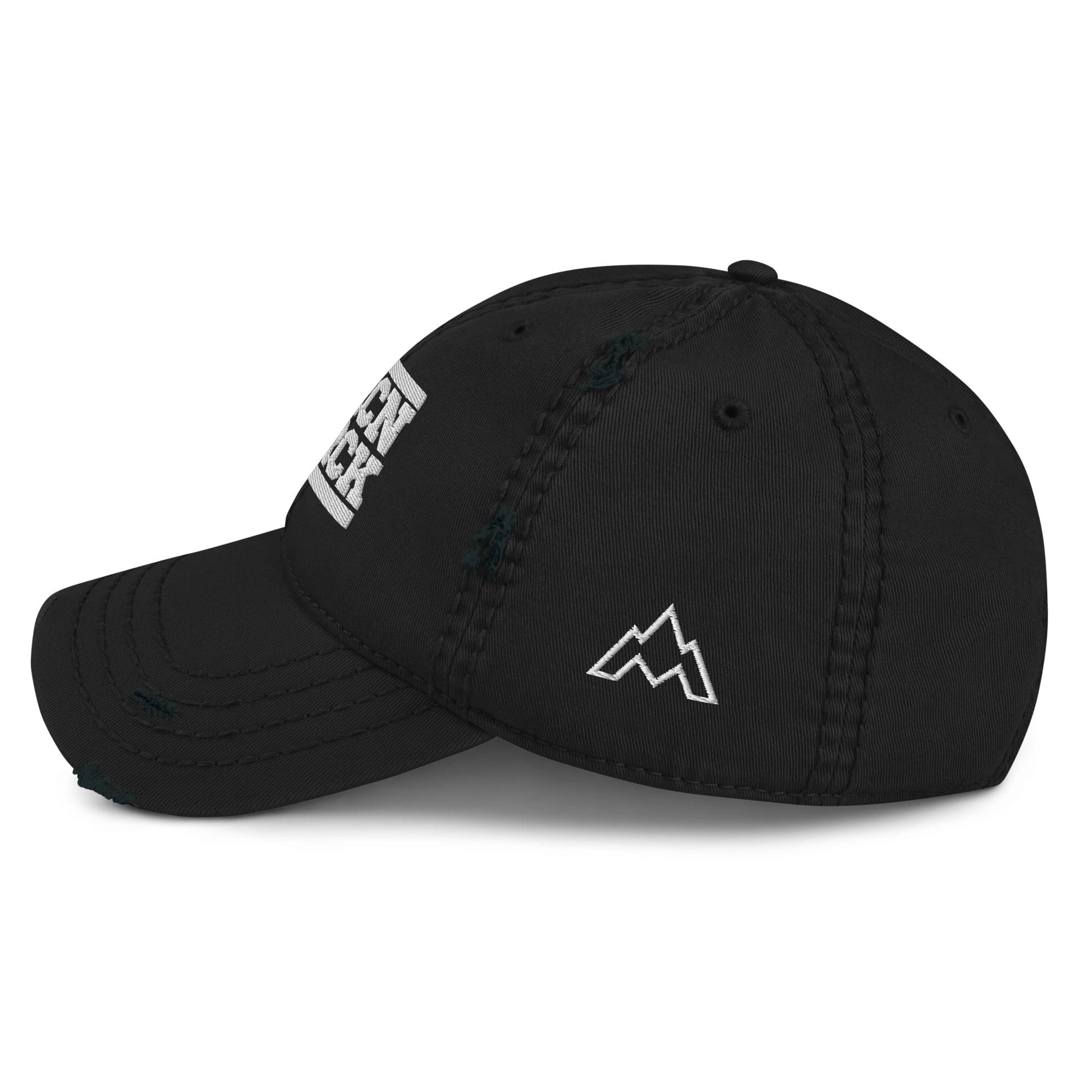 AFRCN MVRCK Distressed Dad Hat - Black & White 3
