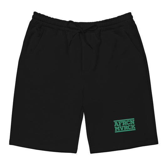 AFRCN MVRCK Fleece Shorts - Black & Green
