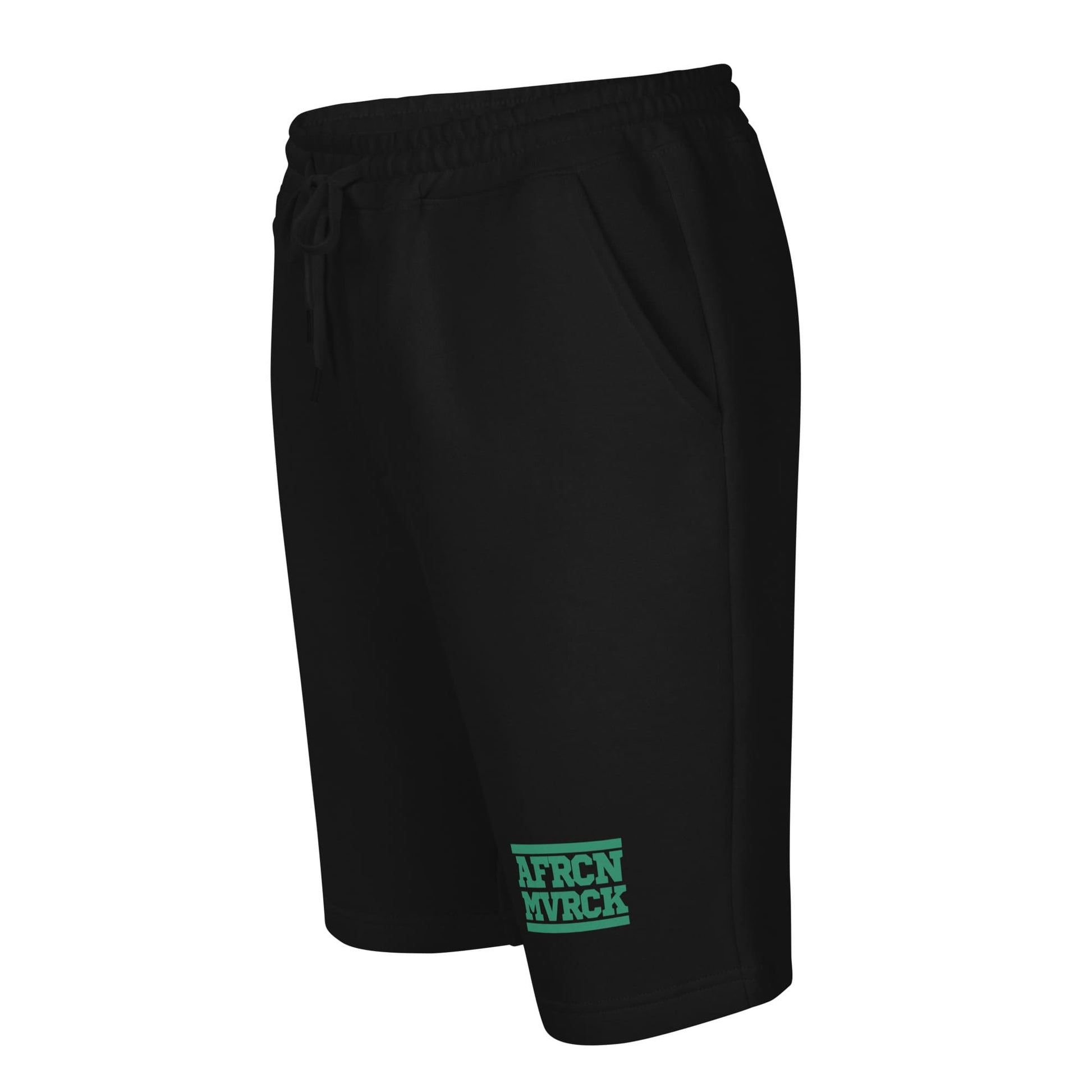 AFRCN MVRCK Fleece Shorts - Black & Green 2