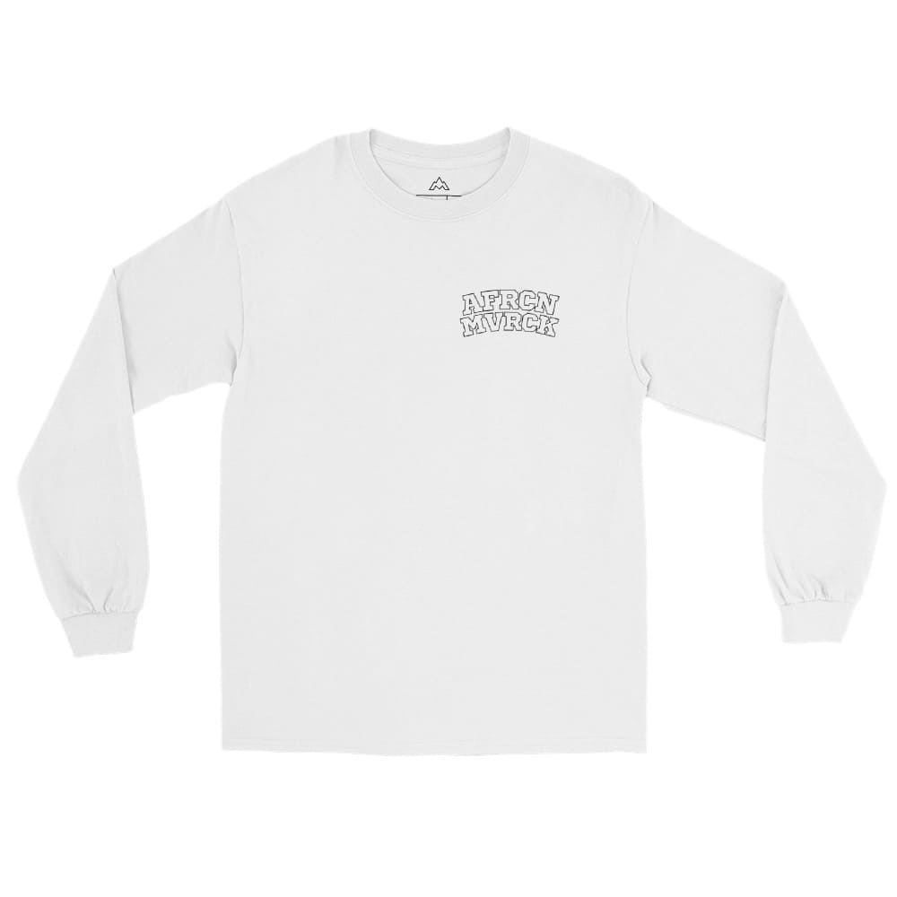 AFRCN MVRCK Long Sleeve Tee - White & Black 2