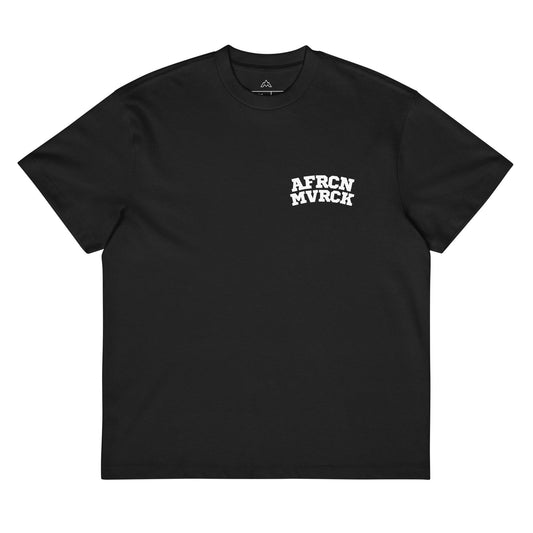 AFRCN MVRCK Monochrome Premium Box Tee - Black