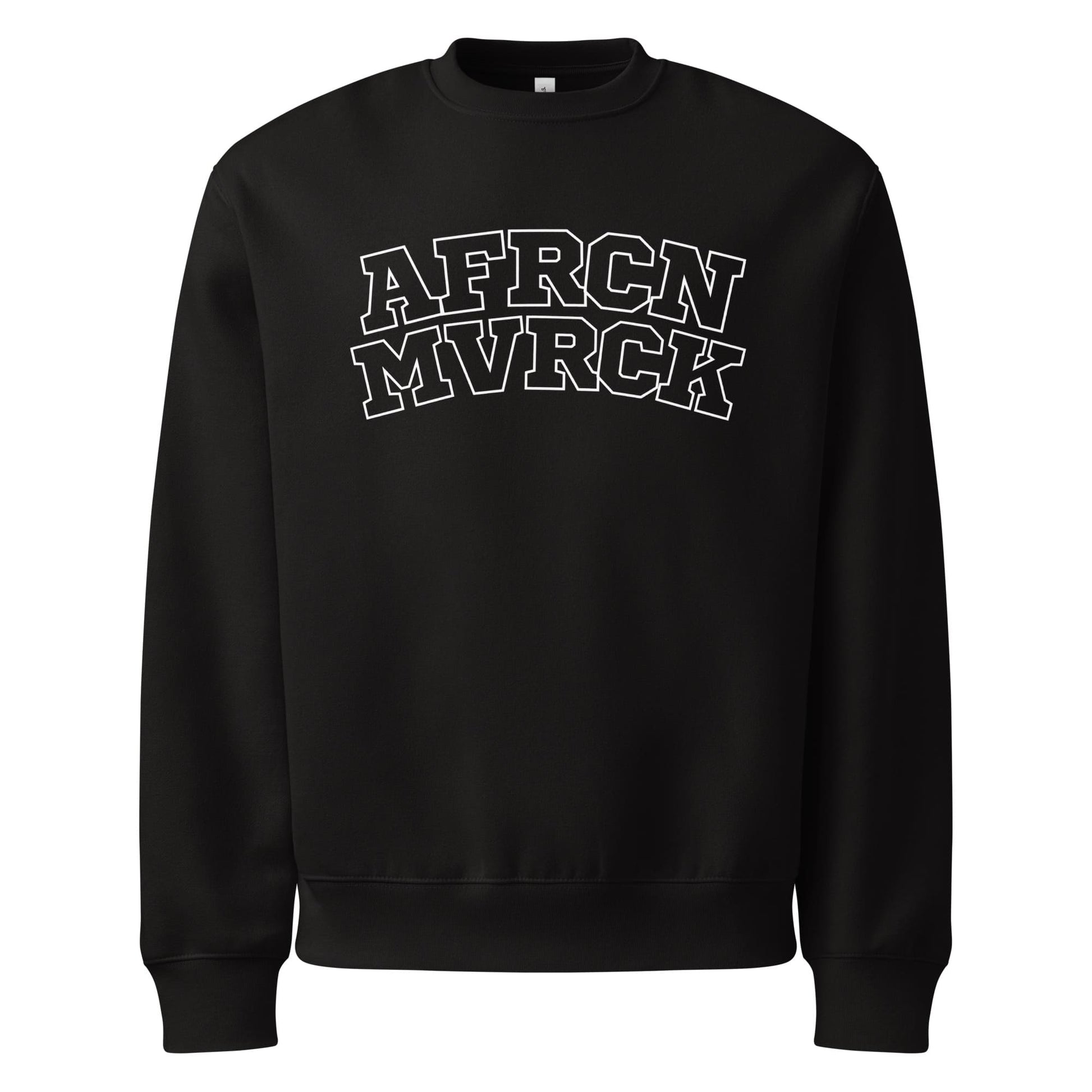AFRCN MVRCK Oversized Heavyweight Sweatshirt - Black