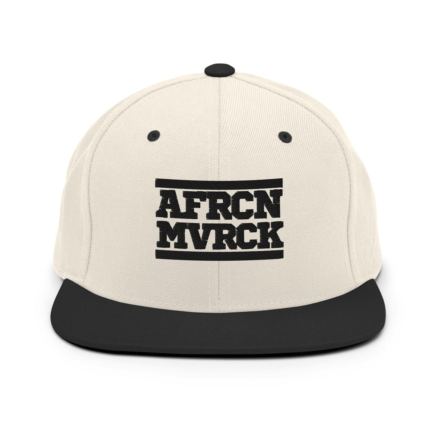AFRCN MVRCK Snapback - Cream & Black