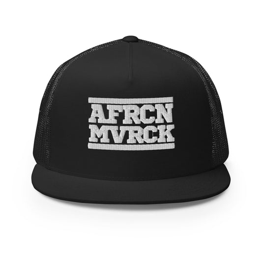 AFRCN MVRCK Trucker Hat - Black & White