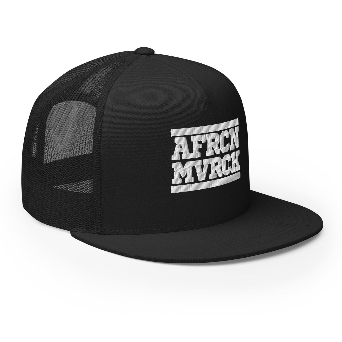 AFRCN MVRCK Trucker Hat - Black & White 2