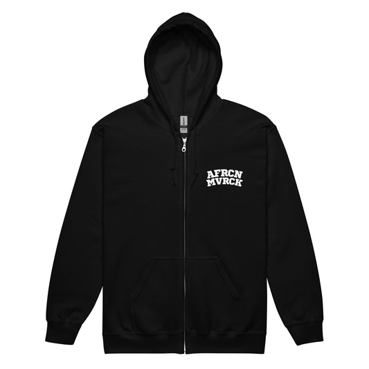AFRCN MVRCK Zip Hoodie - Black & White