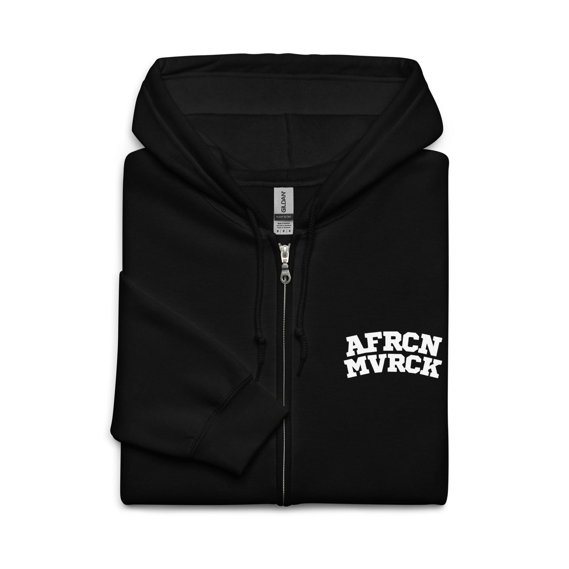 AFRCN MVRCK Zip Hoodie - Black & White 2