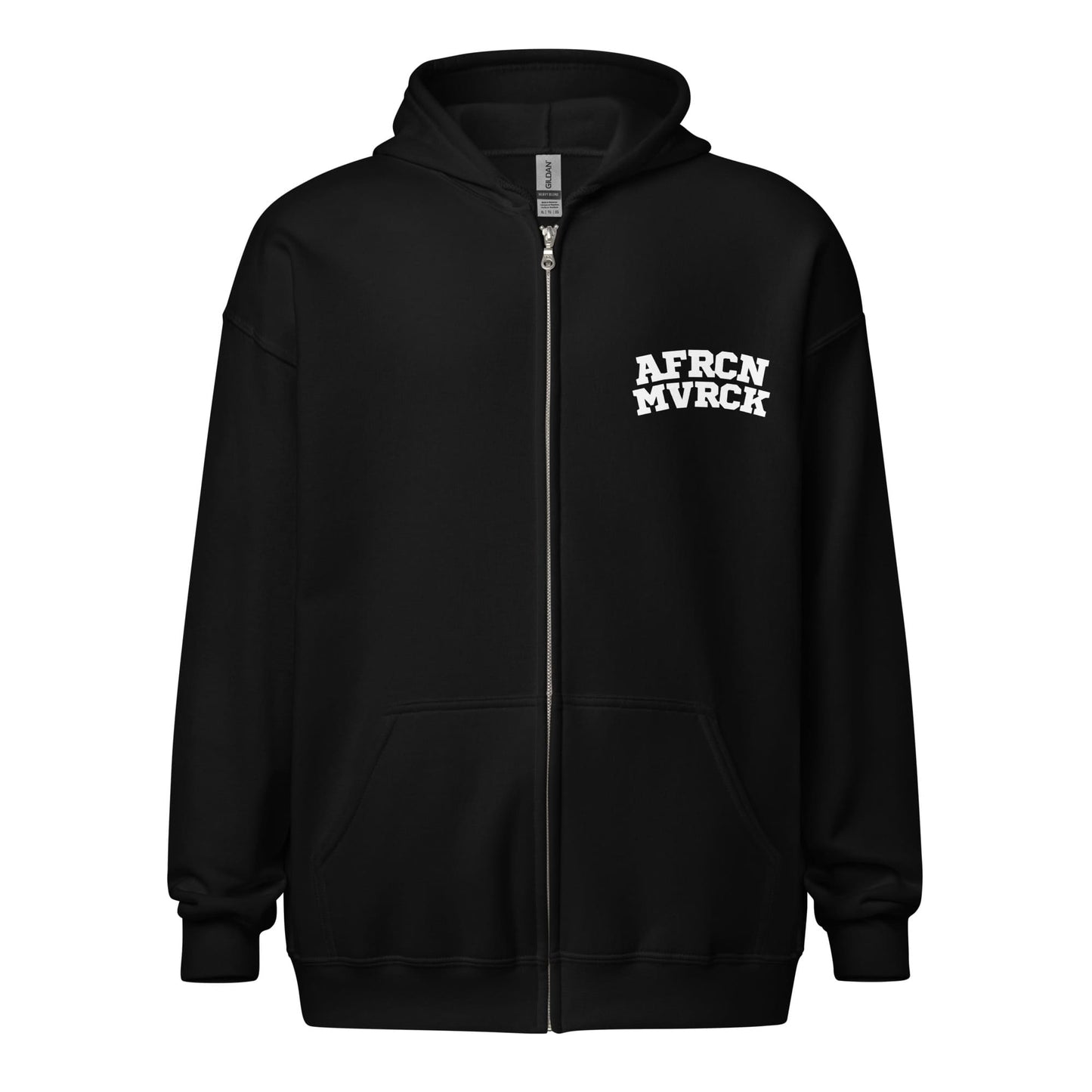 AFRCN MVRCK Zip Hoodie - Black & White 3