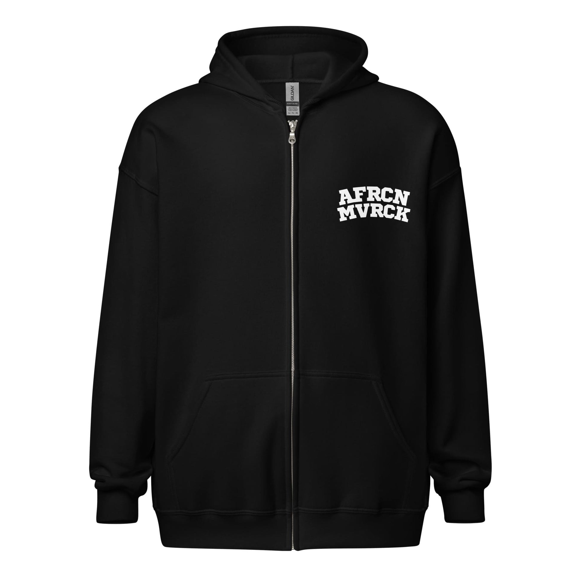 AFRCN MVRCK Zip Hoodie - Black & White 3