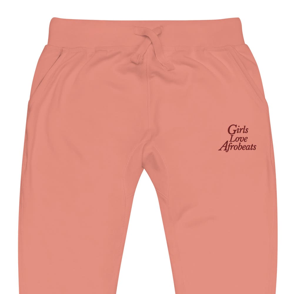 Girls Love Afrobeats Unisex Fleece Sweatpants - Desert Rose