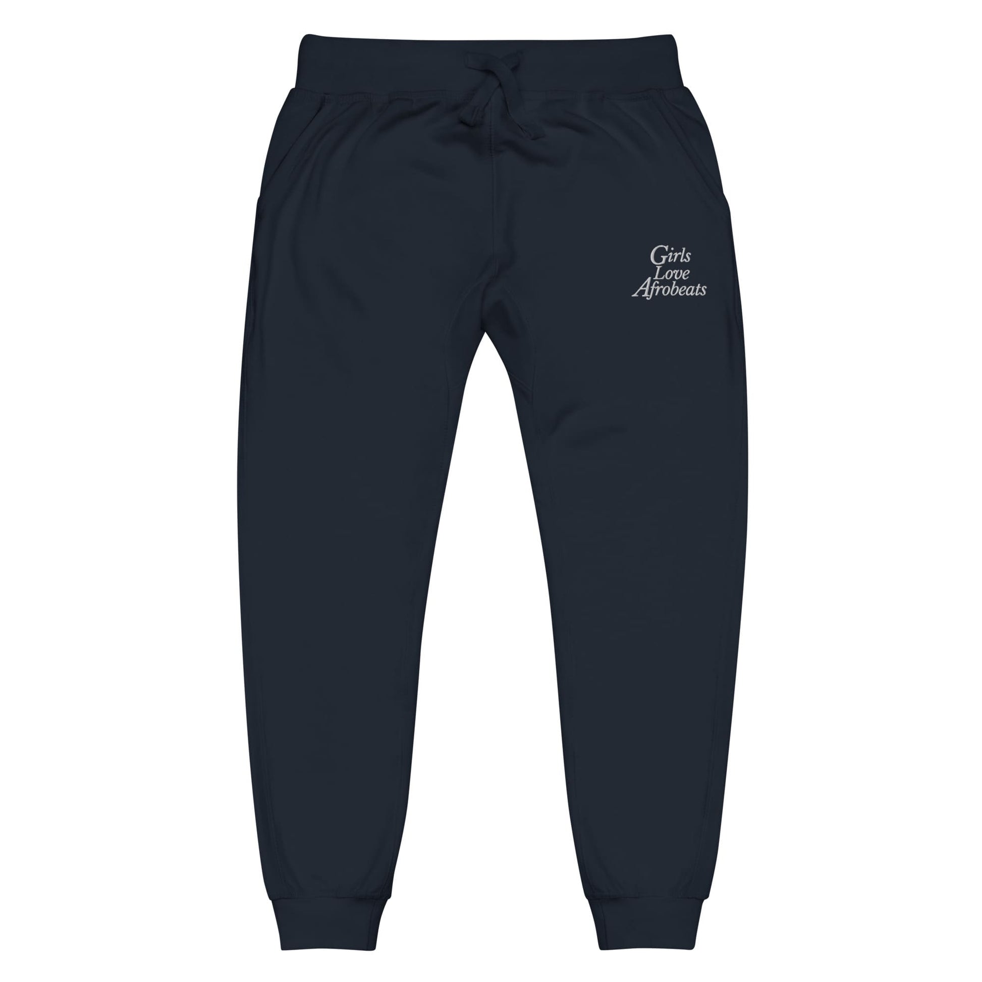 Girls Love Afrobeats Unisex Fleece Sweatpants - Midnight Navy