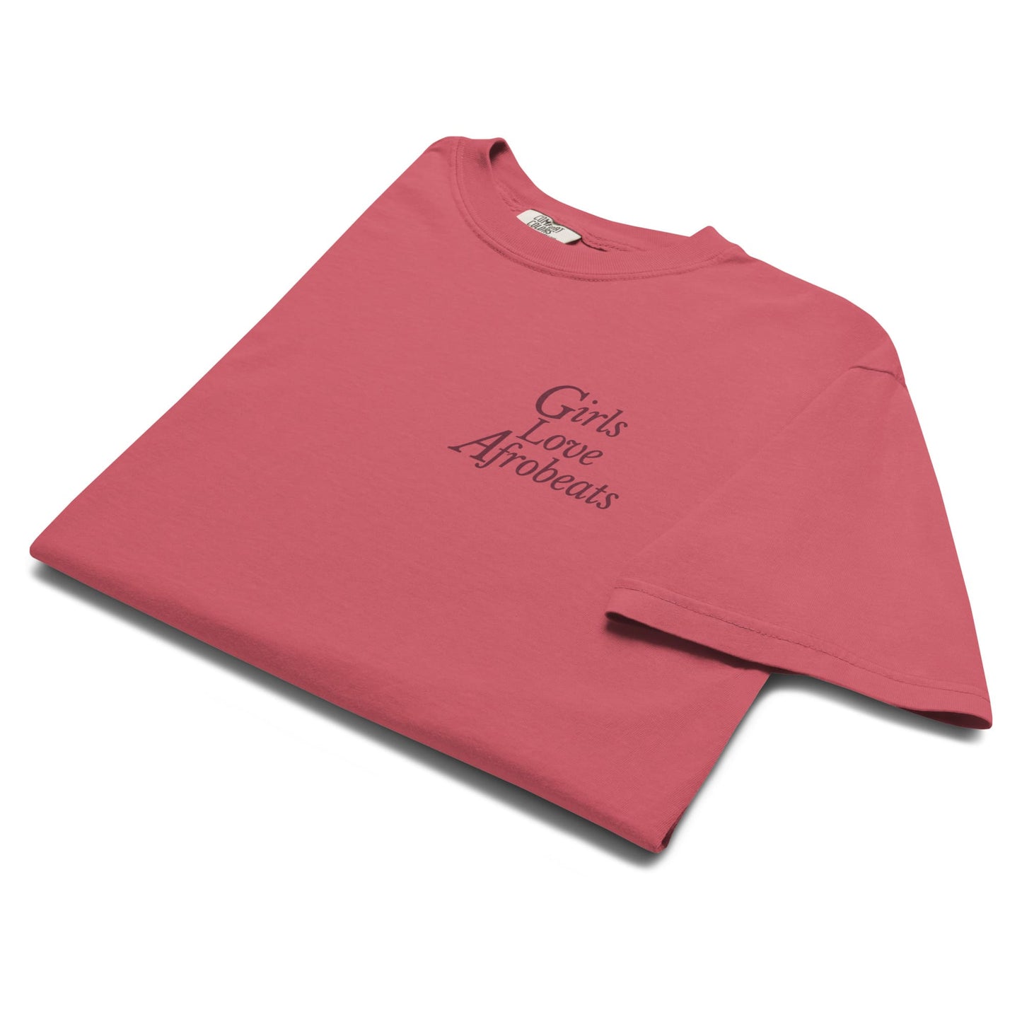 Girls Love Afrobeats Unisex Heavyweight Tee - Watermelon Rosé