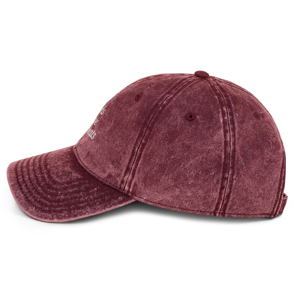 Girls Love Afrobeats Vintage Twill Cap - Wine