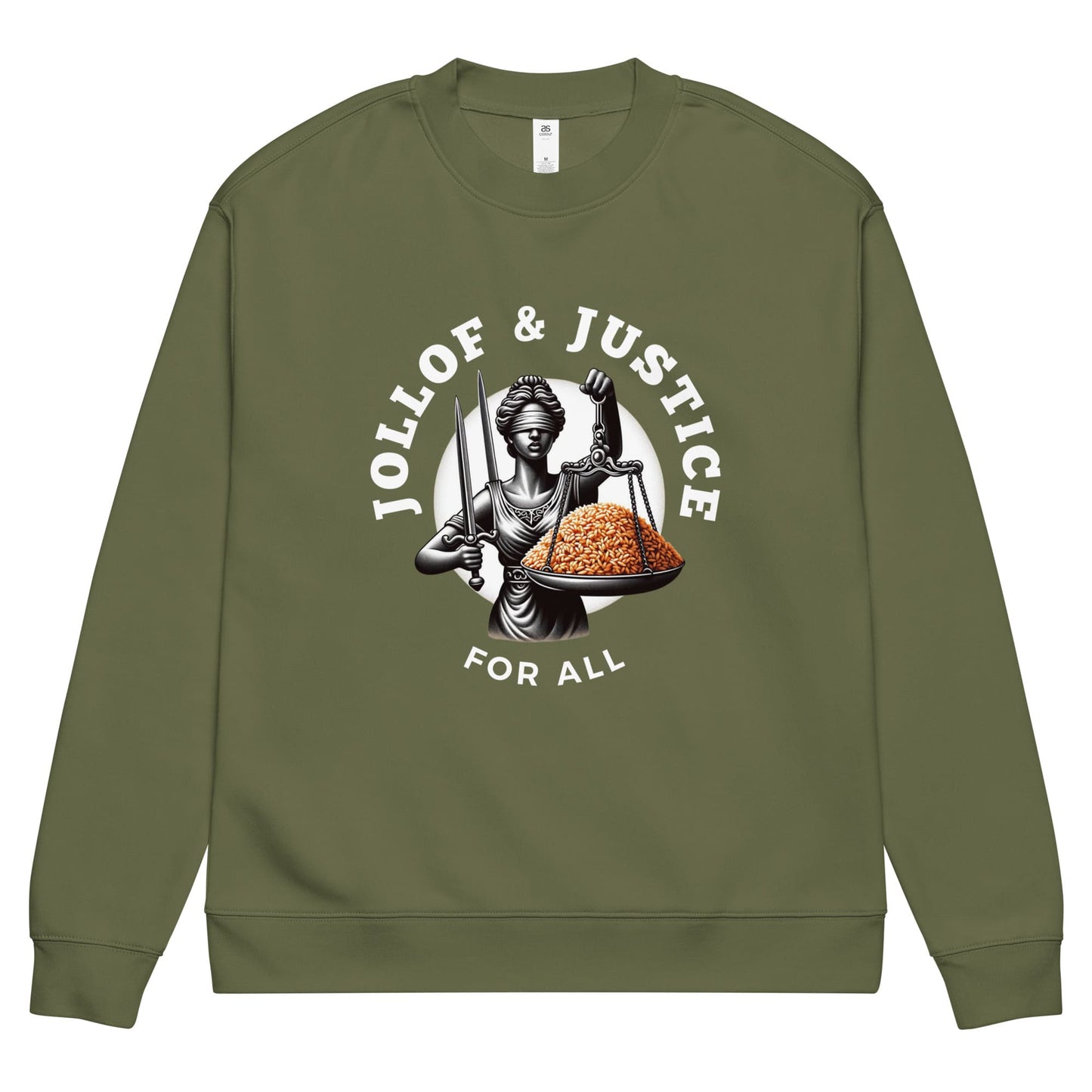 Jollof & Justice For All Crewneck - Yang Colors