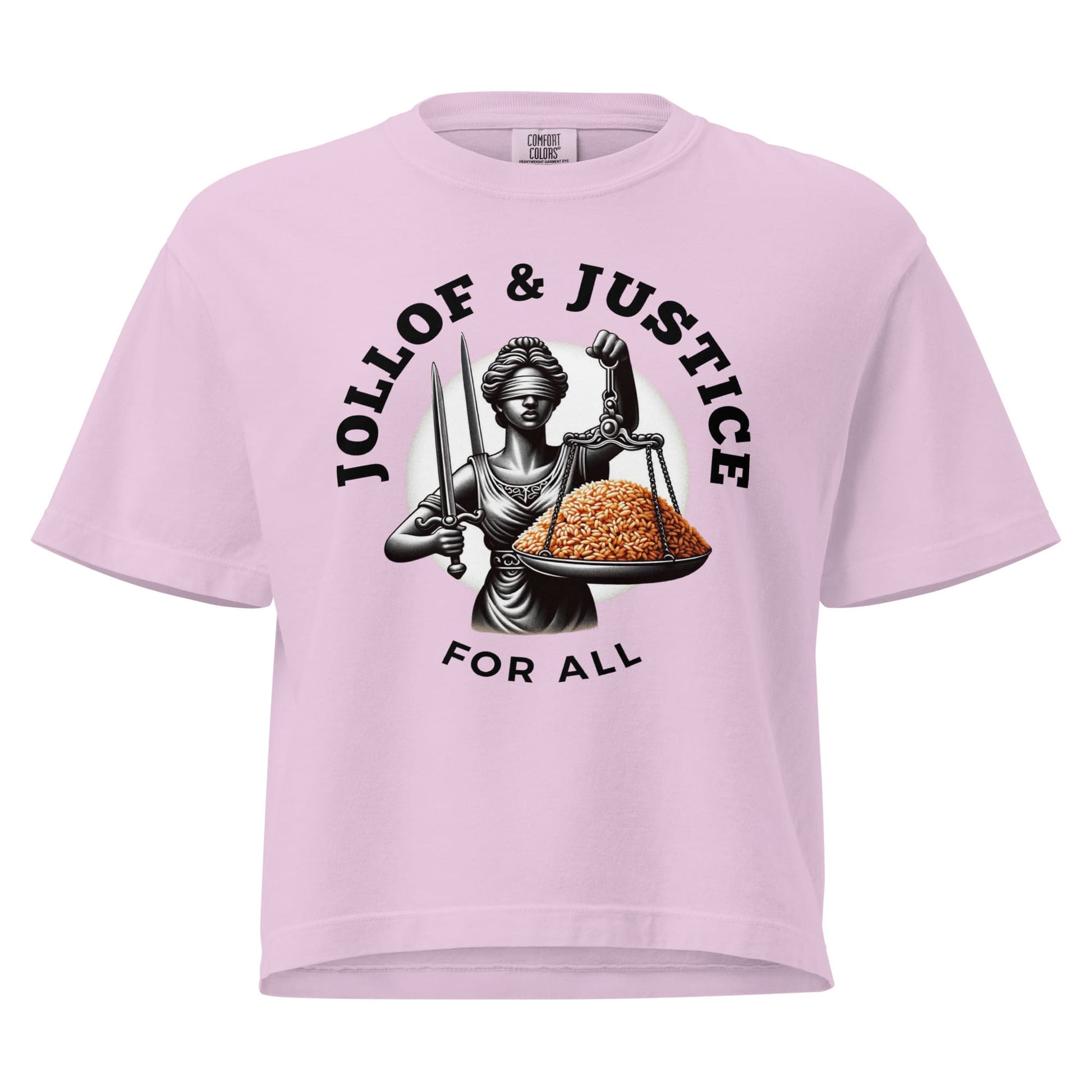 Jollof & Justice Women’s Crop Top - Yin Colors