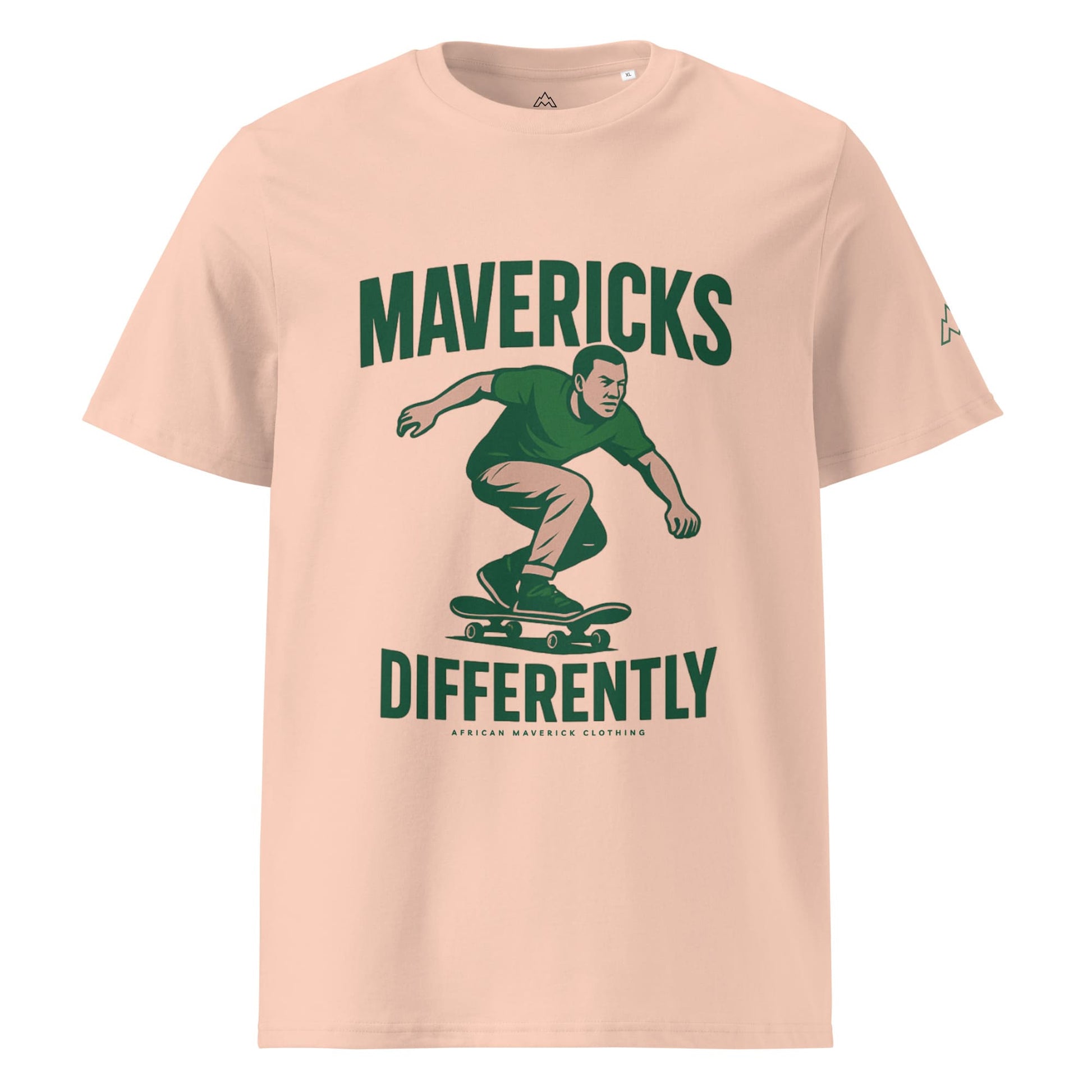 Mavericks Move Differently Heavyweight Tee – Beige × Green 2