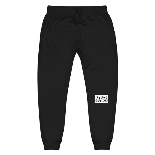 AFRCN MVRCK Fleece Sweatpants - Black & White